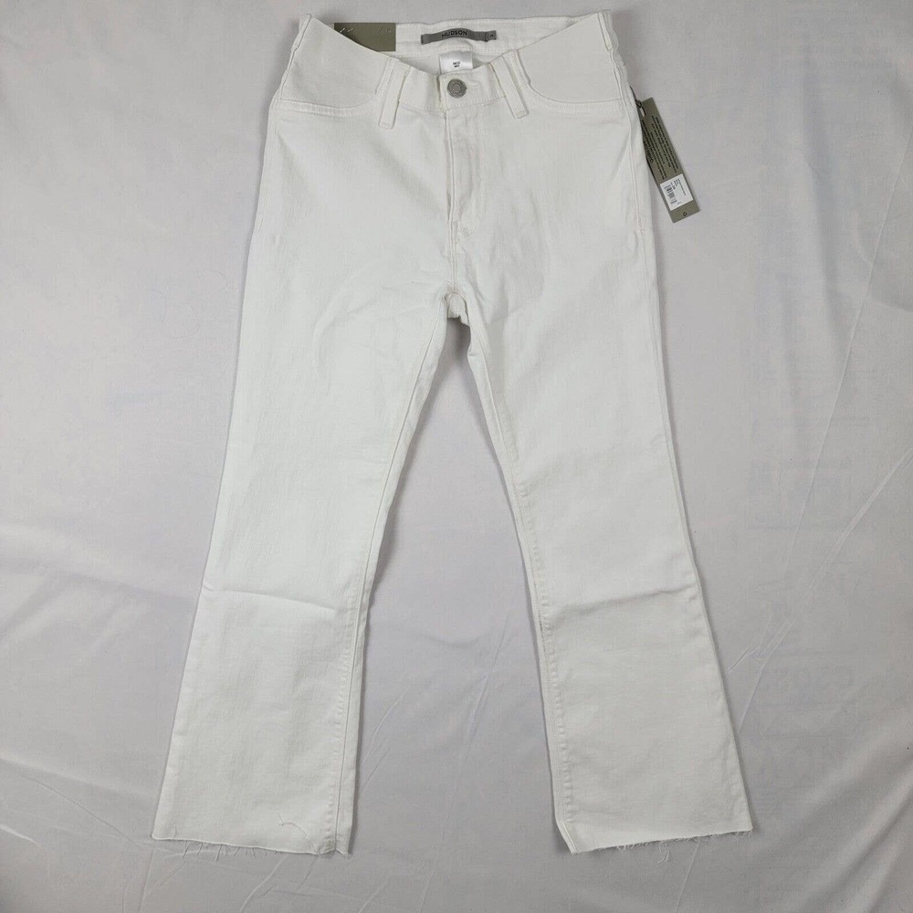 HUDSON Women's US 26 Nico Maternity Boot Cut Jeans Medium White
